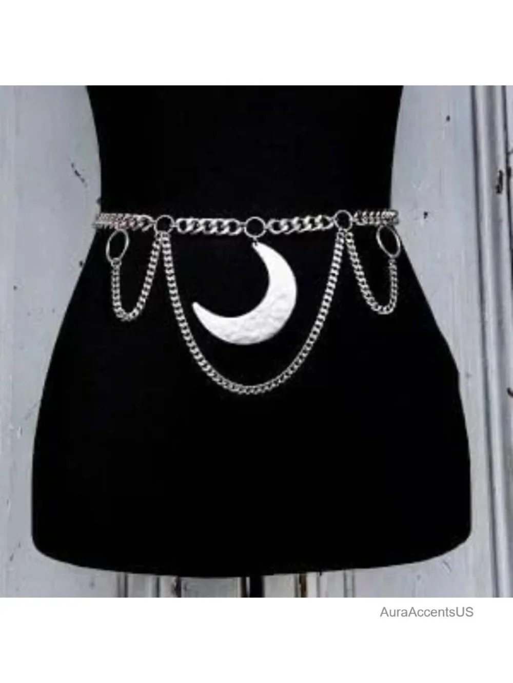 Layered Waist Chain Belt - Punk Gothic Crossover Body Chain Tassel